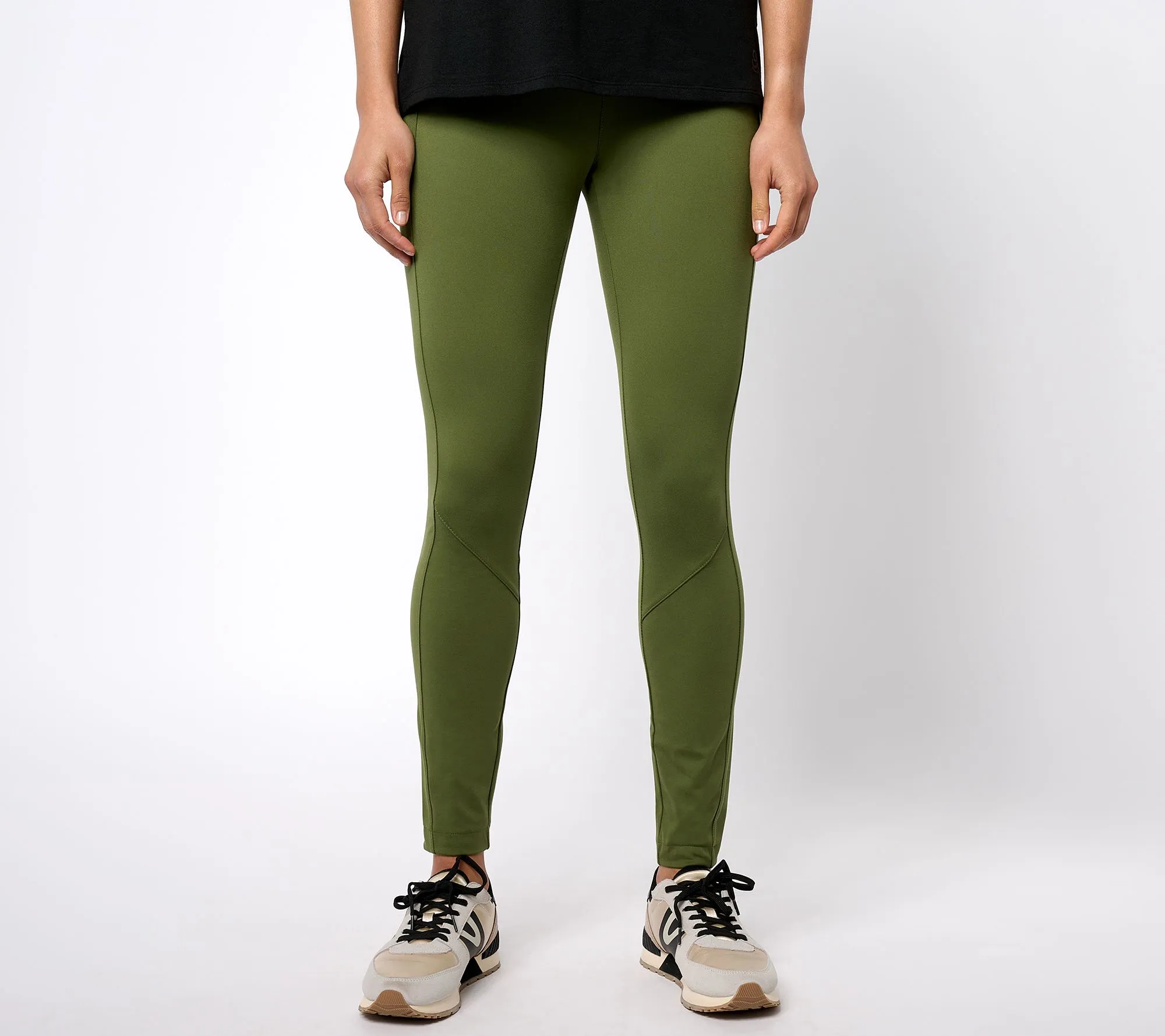 "As Is" Isaac Mizrahi Live! Tall Stretch Pull On Ankle Leggings