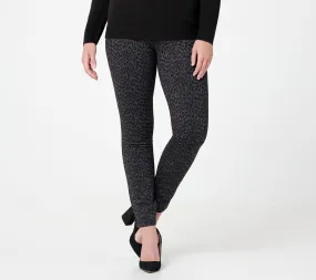 "As Is" NYDJ Ponte Leggings- Grey Cheetah