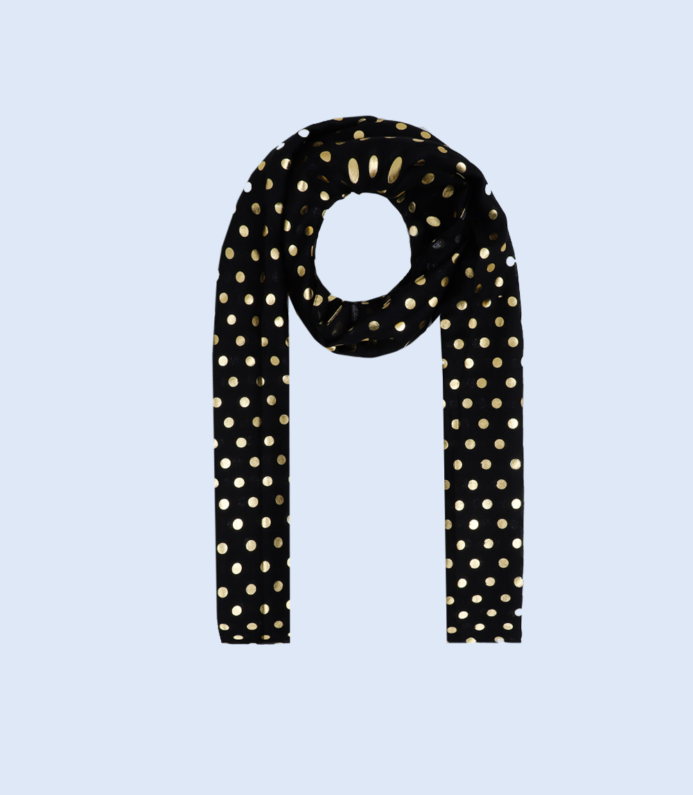 A4987-BLACK-Scarf For Women