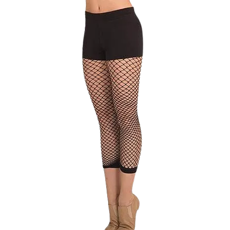 Adult TotalStretch Crop Fishnet Tights