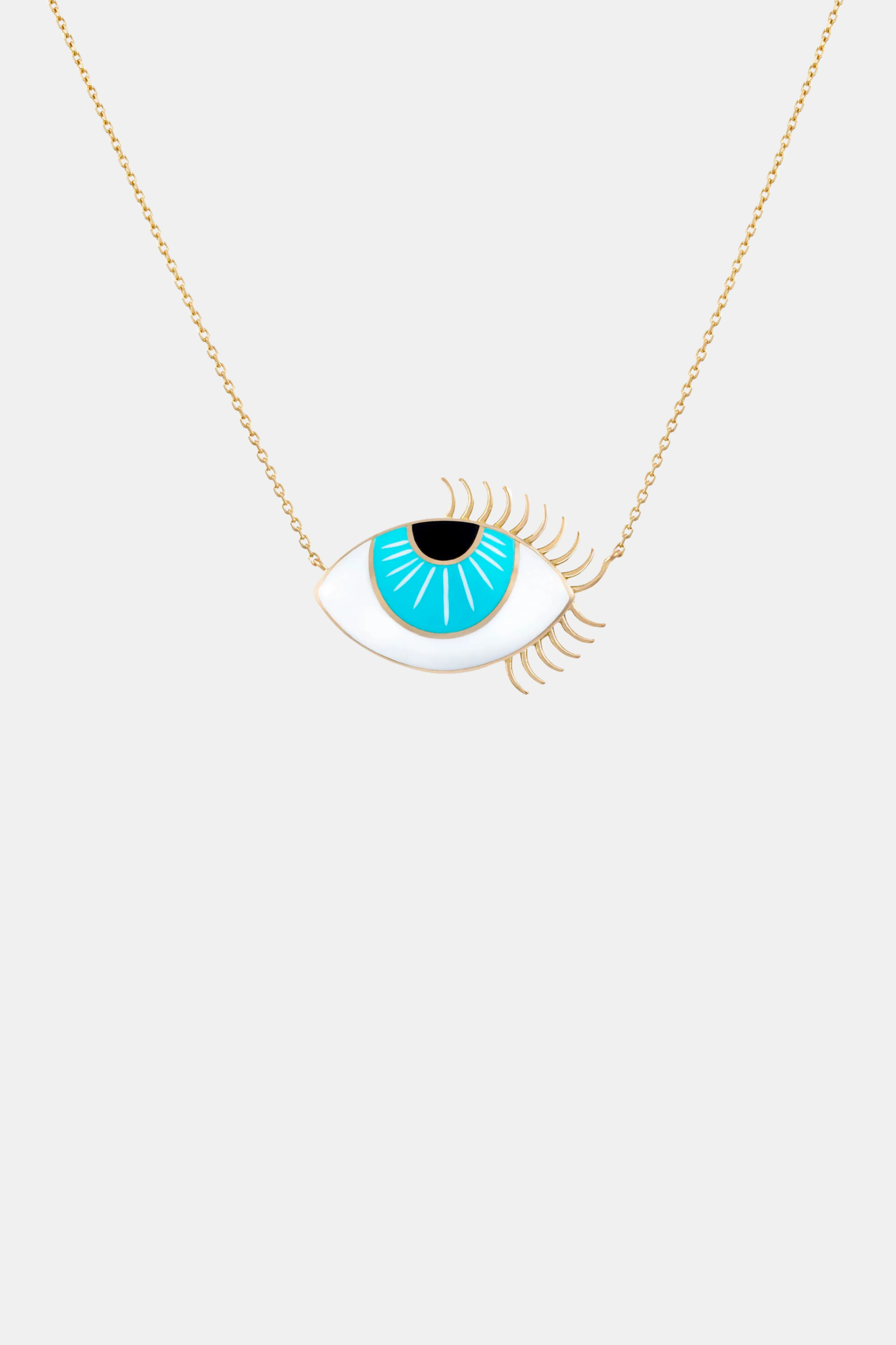 Allure Aqua Eye Necklace