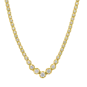 Allure Graduated Diamond Tennis Necklace