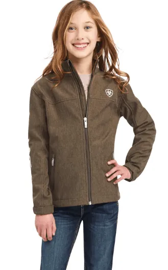 Ariat Girl's New Team Banyon Bark Leather New Team Softshell Jacket 10041275