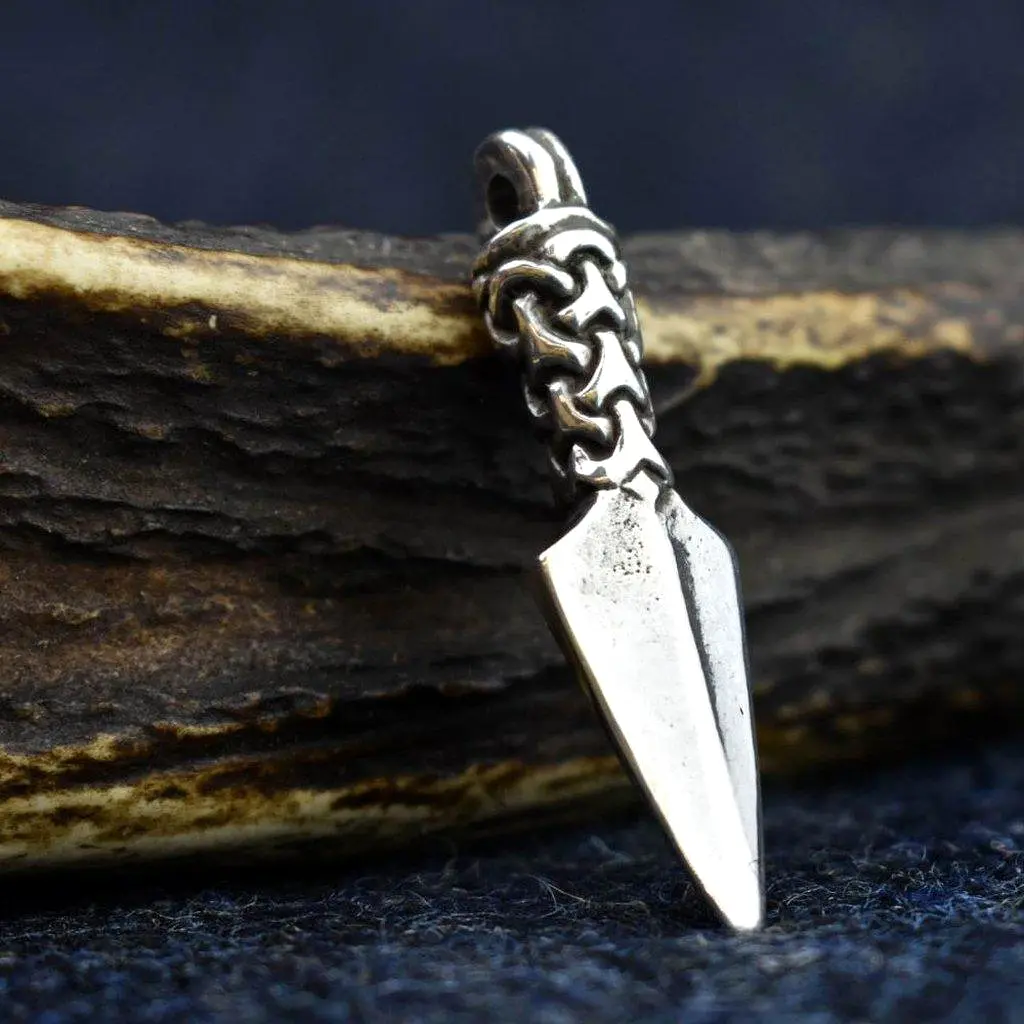 Asgard Manx Gungnir Pendant – Pewter or Silver