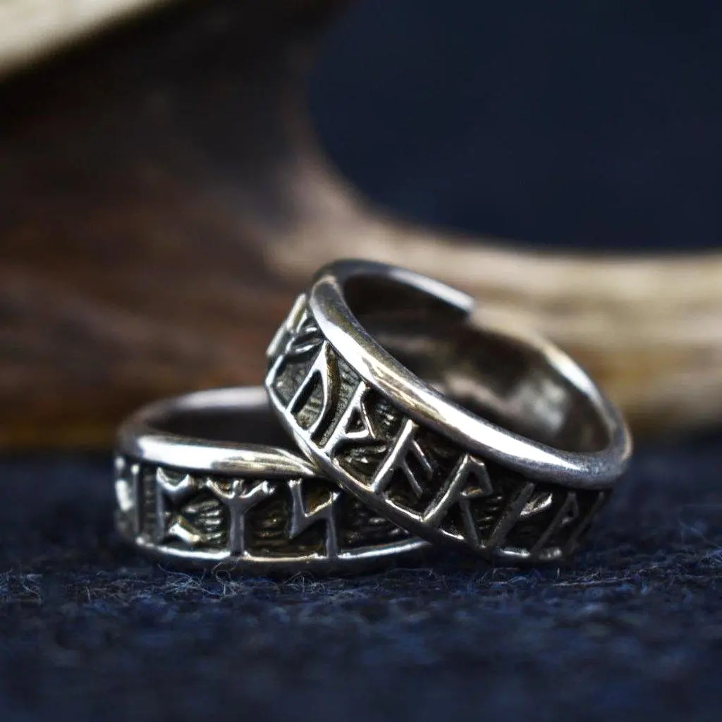 Asgard Rune Ring – Pewter or Sterling Silver