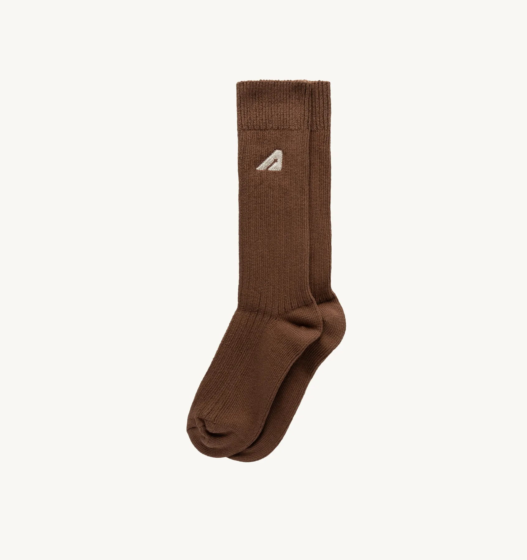 AUTRY APPAREL WOMAN  SOCKS IN BROWN KNITTED COTTON