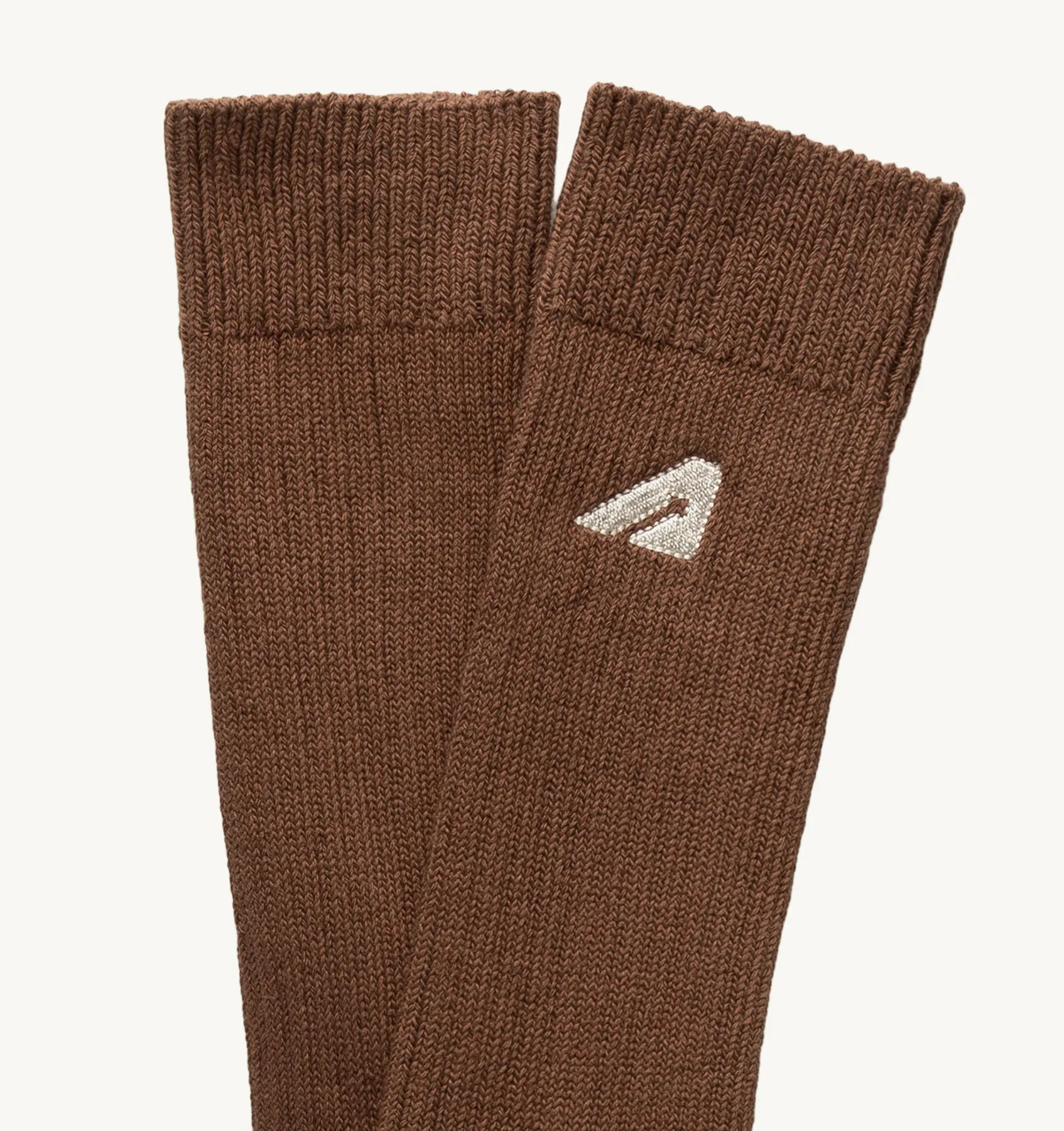 AUTRY APPAREL WOMAN  SOCKS IN BROWN KNITTED COTTON