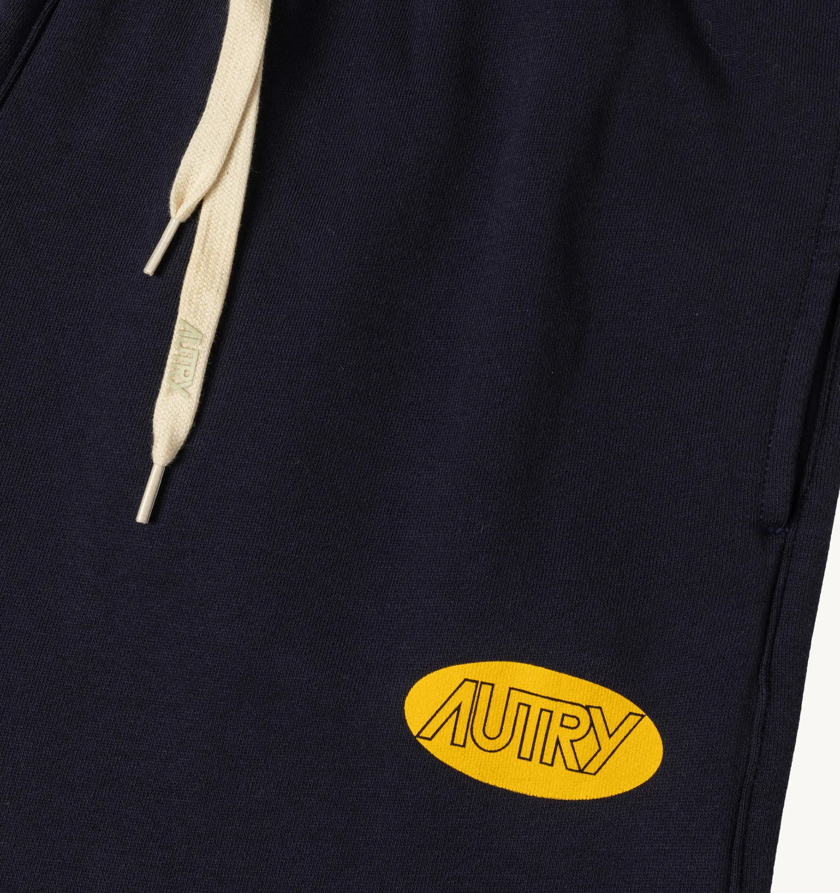 AUTRY APPAREL WOMAN  SWEATPANTS IN BLUE JERSEY WITH LABEL