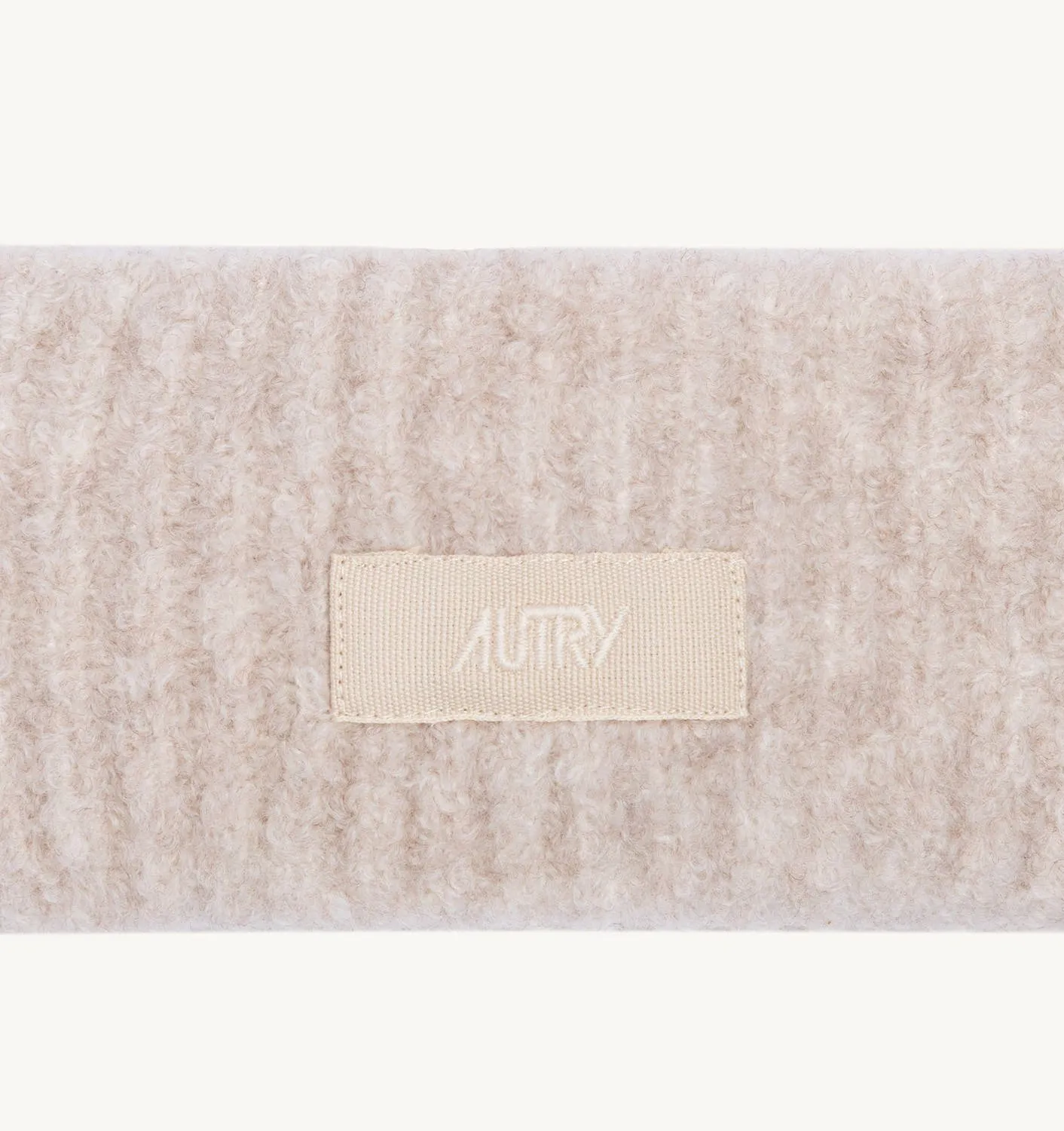 AUTRY APPAREL WOMANHEADBAND IN WHITE WOOL