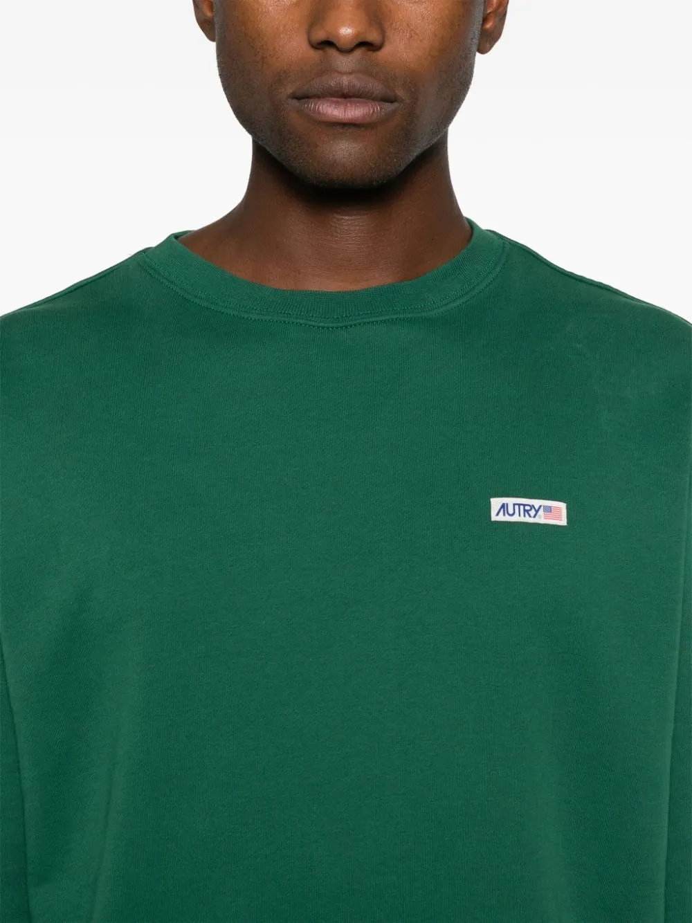 Autry logo-patch sweatshirt - Green