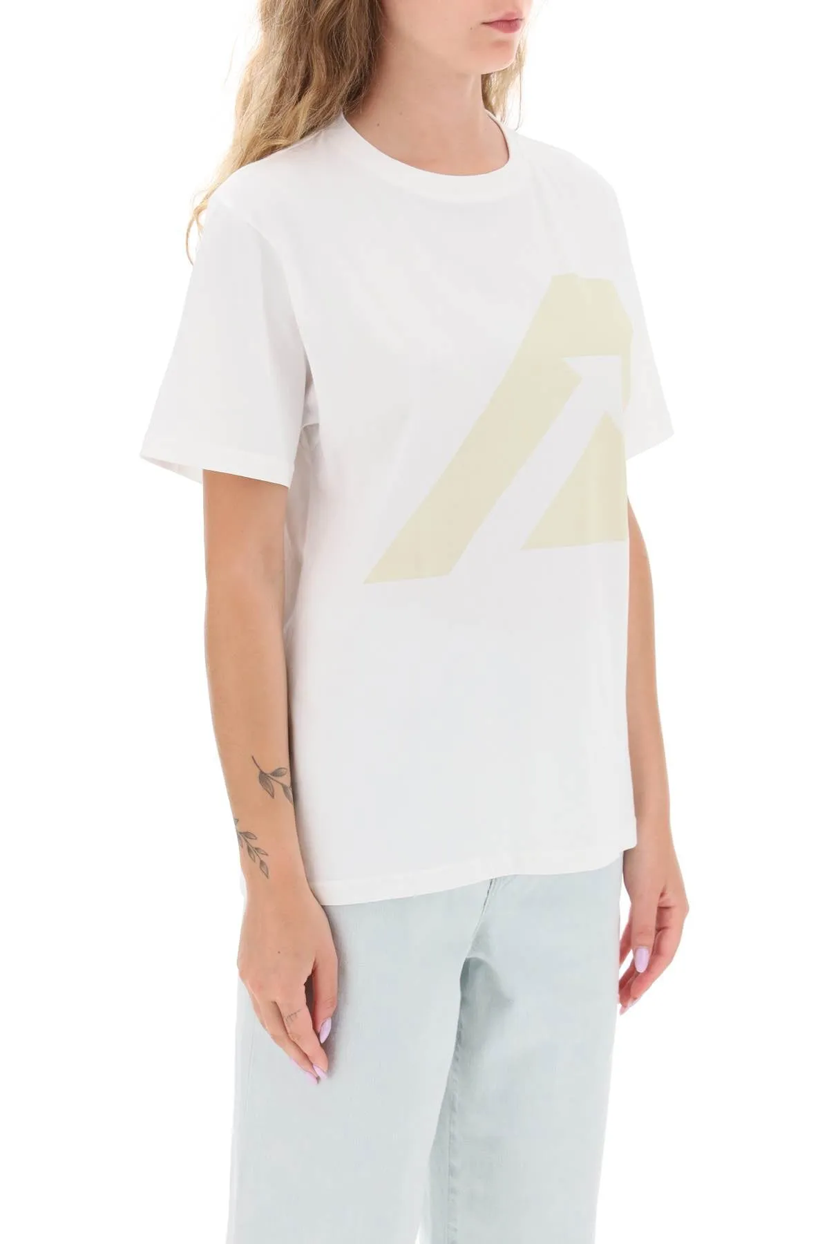 Autry t-shirt with logo print TSIW403W WHITE