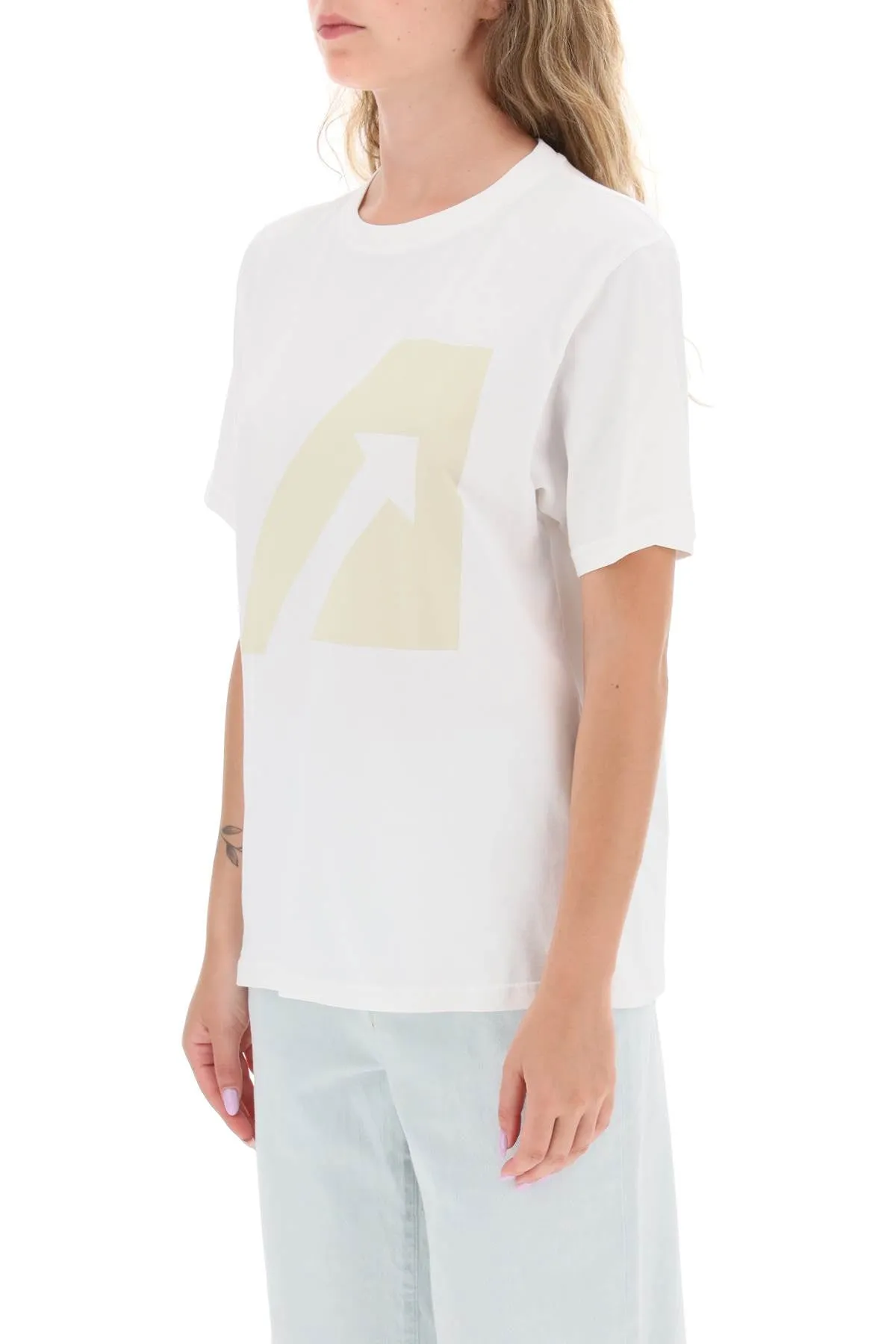 Autry t-shirt with logo print TSIW403W WHITE