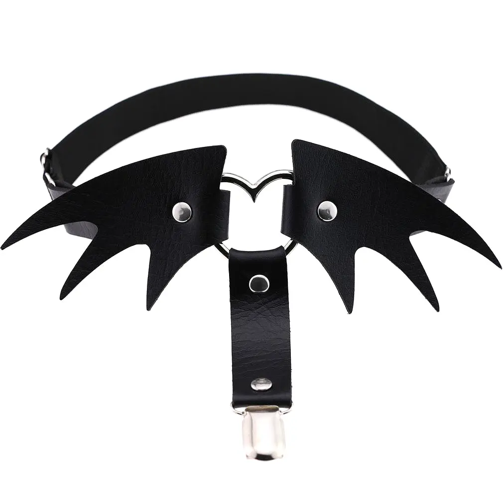 Bat Wing Heart Leg Garter SD01296