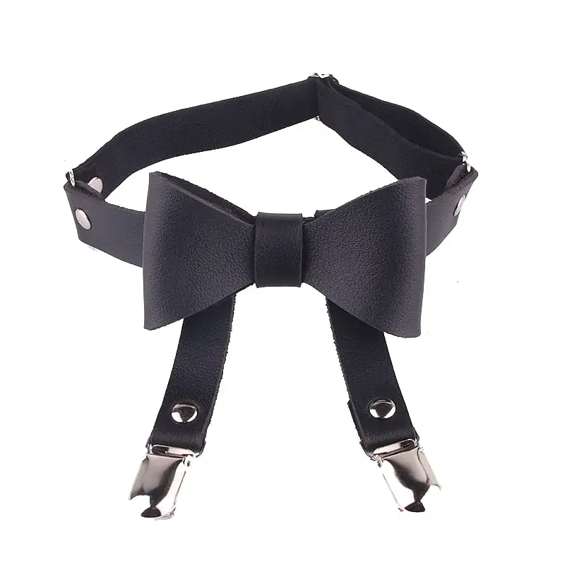 Black Bow 2 Strap Leg Garter