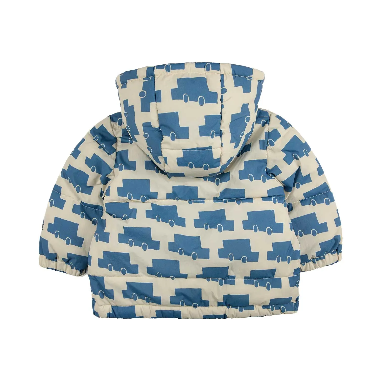 Bobo Choses Cream And Light Blue Jacket For Children