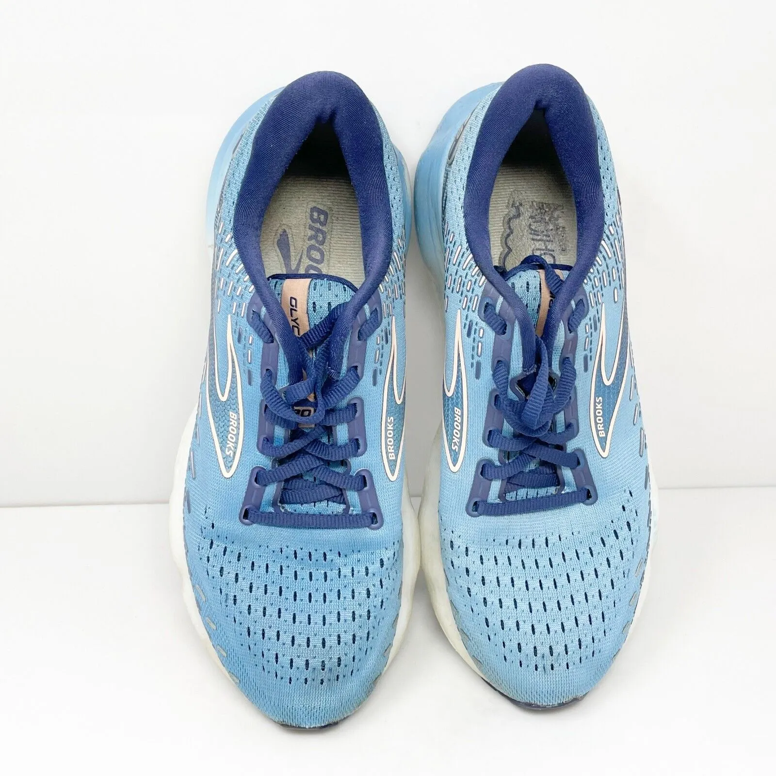 Brooks Womens Glycerin 20 1203691B478 Blue Running Shoes Sneakers Size 9.5 B