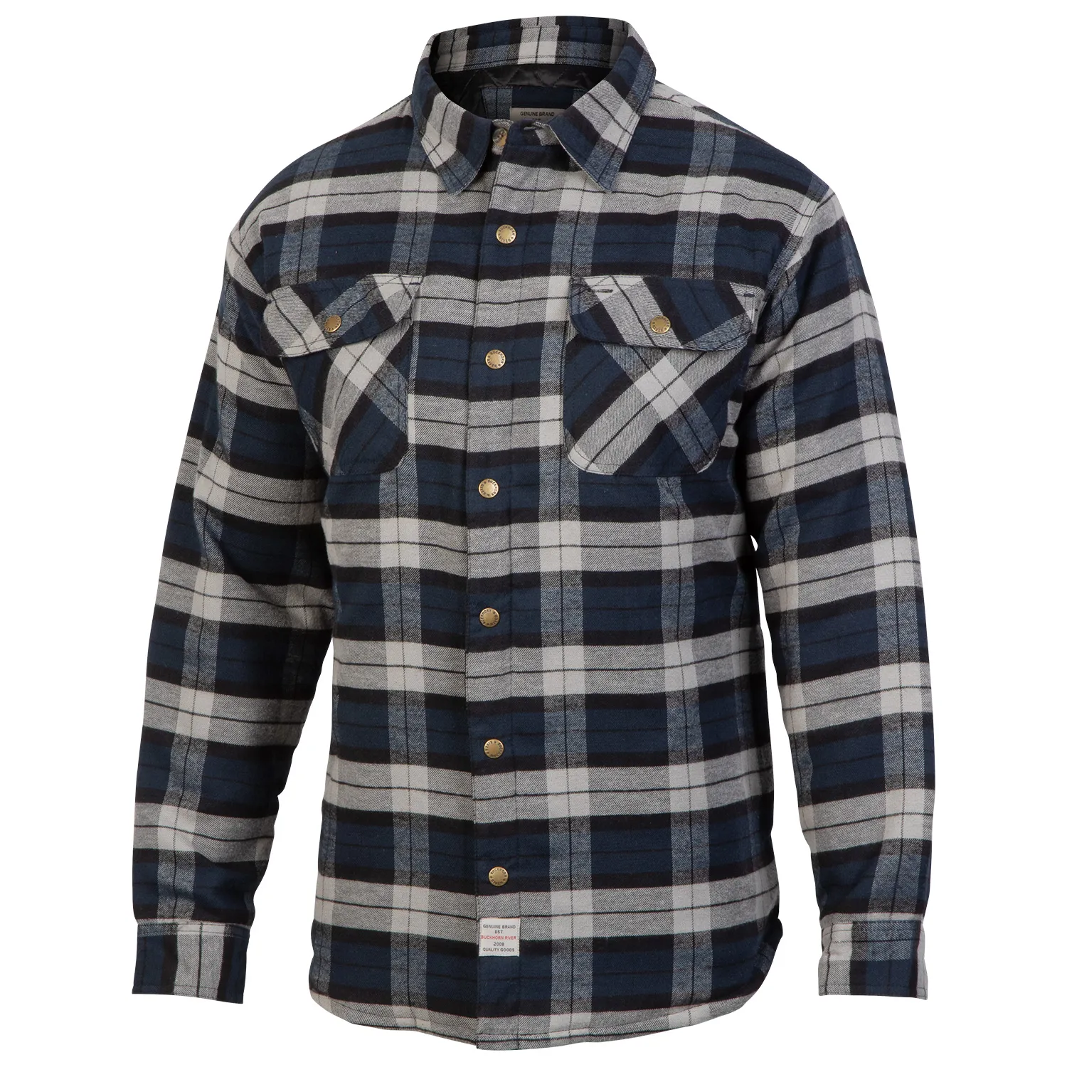 Buckhorn River Men's Snap Front Quilt Shirt Jacket