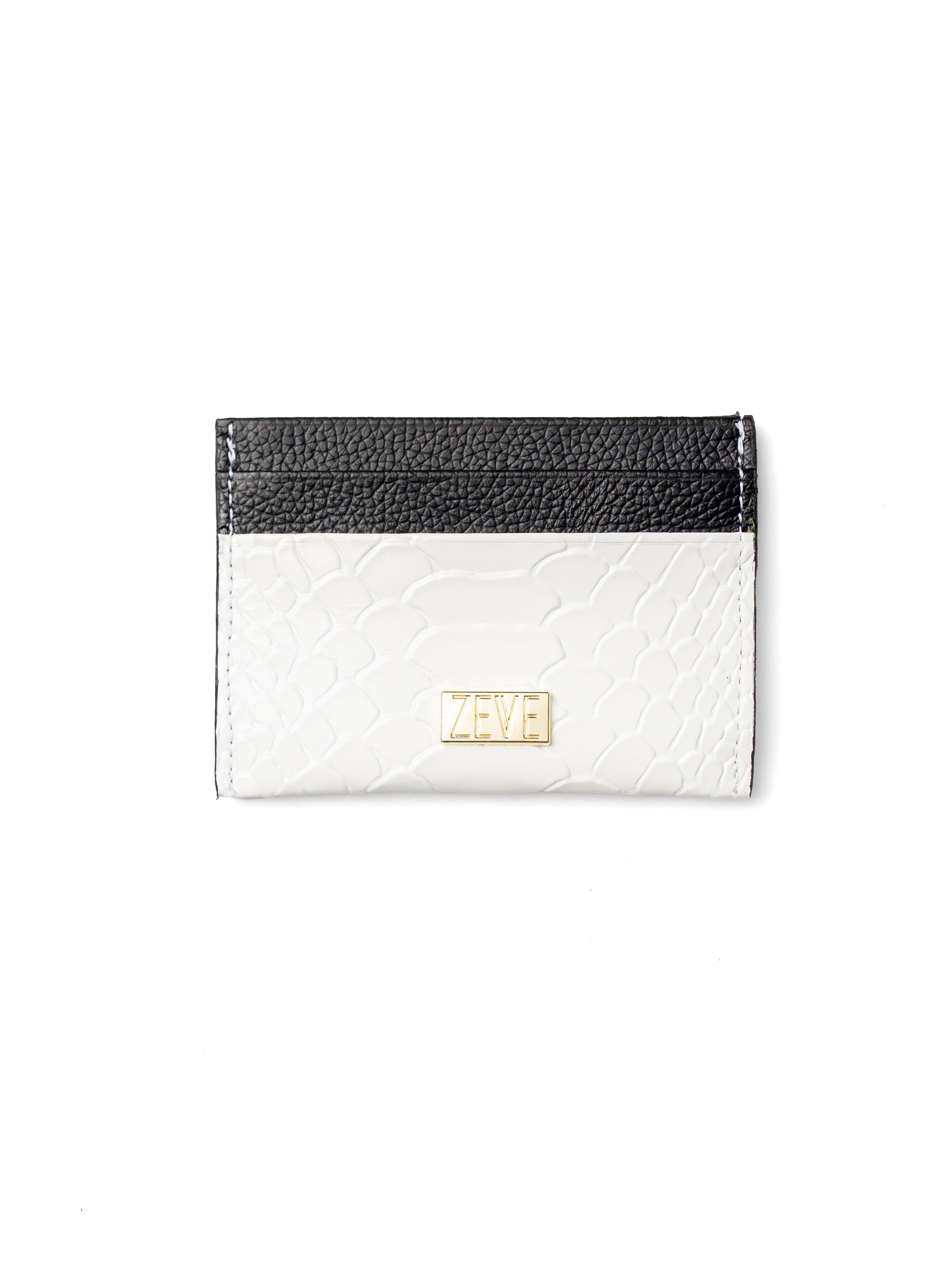 Card Holder - White Phyton Leather