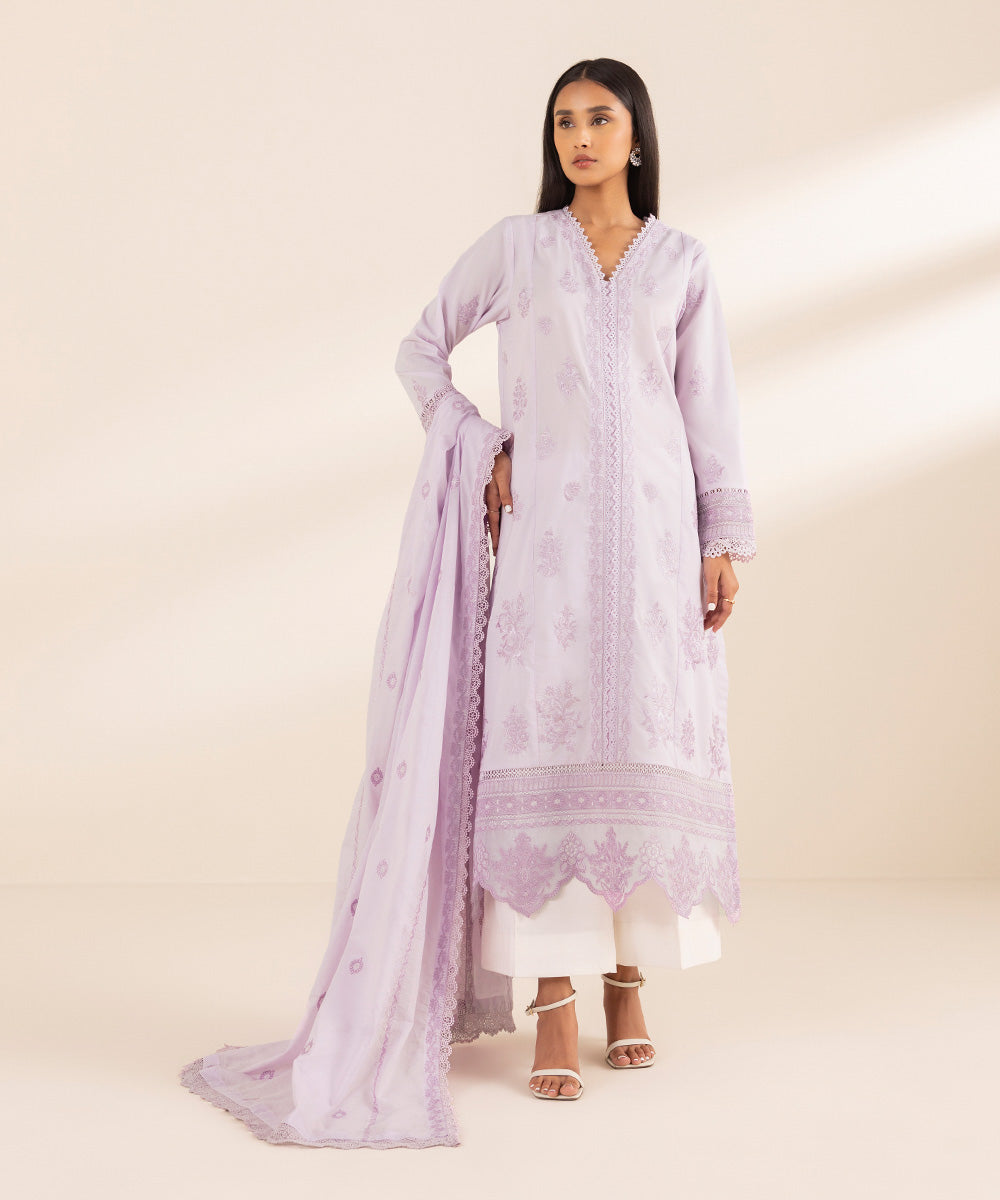 Chikankari Embroidered Dupatta