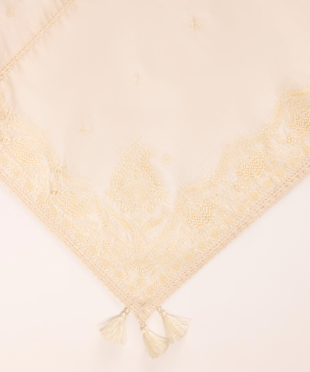 Chikankari Embroidered Dupatta