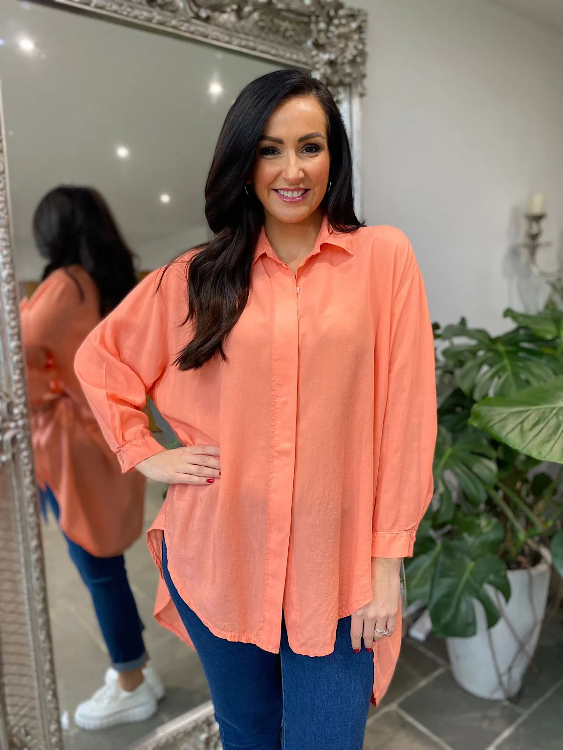 Coral Sequin Star Blouse Simone