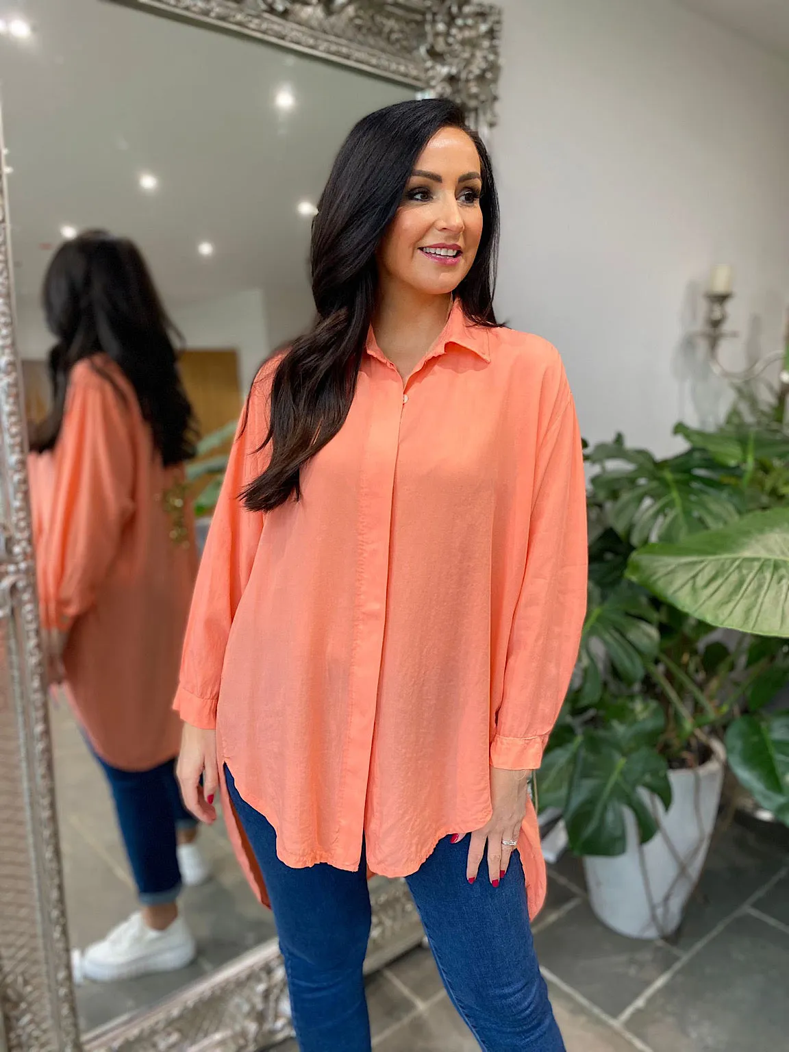 Coral Sequin Star Blouse Simone