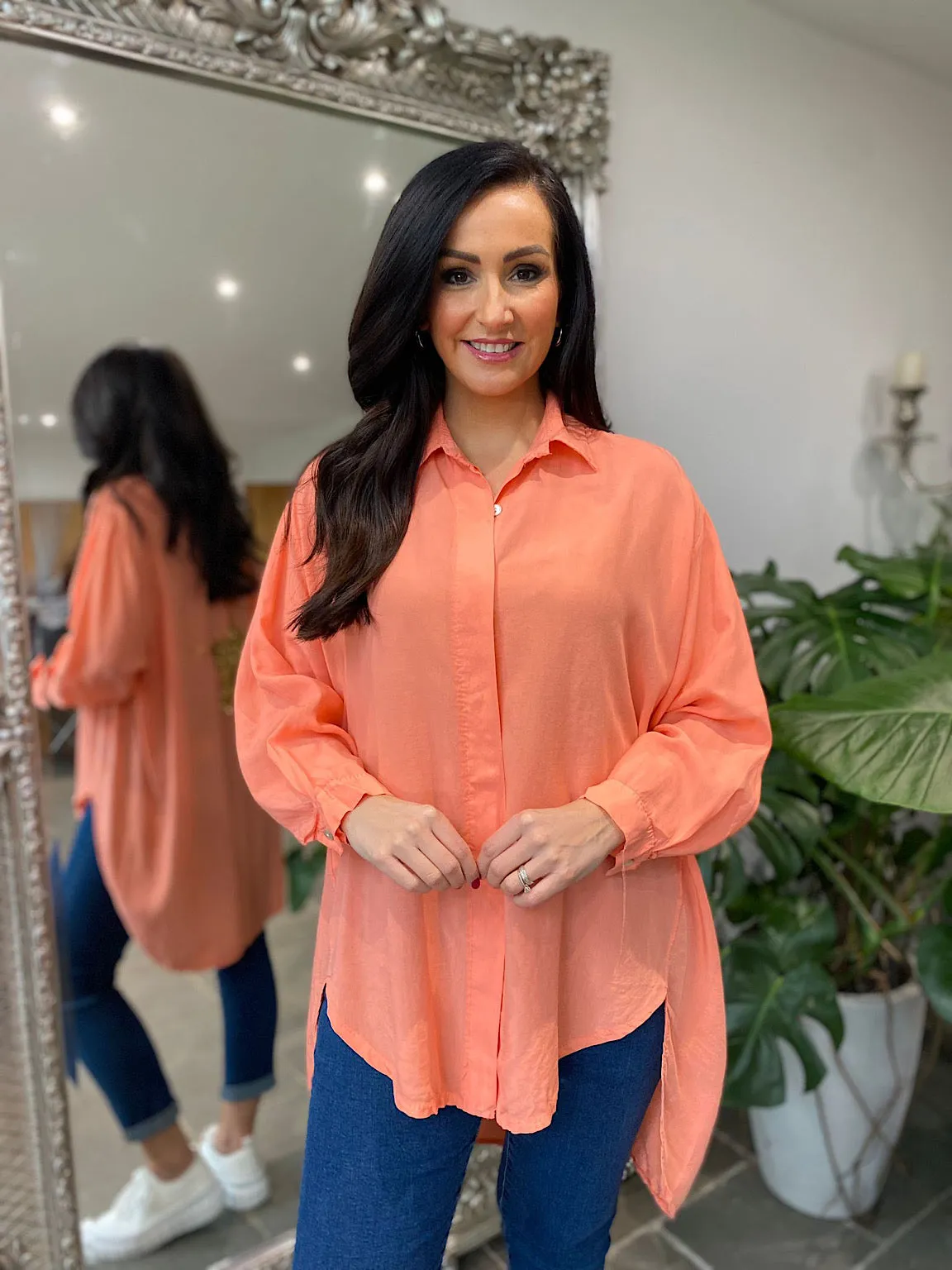 Coral Sequin Star Blouse Simone