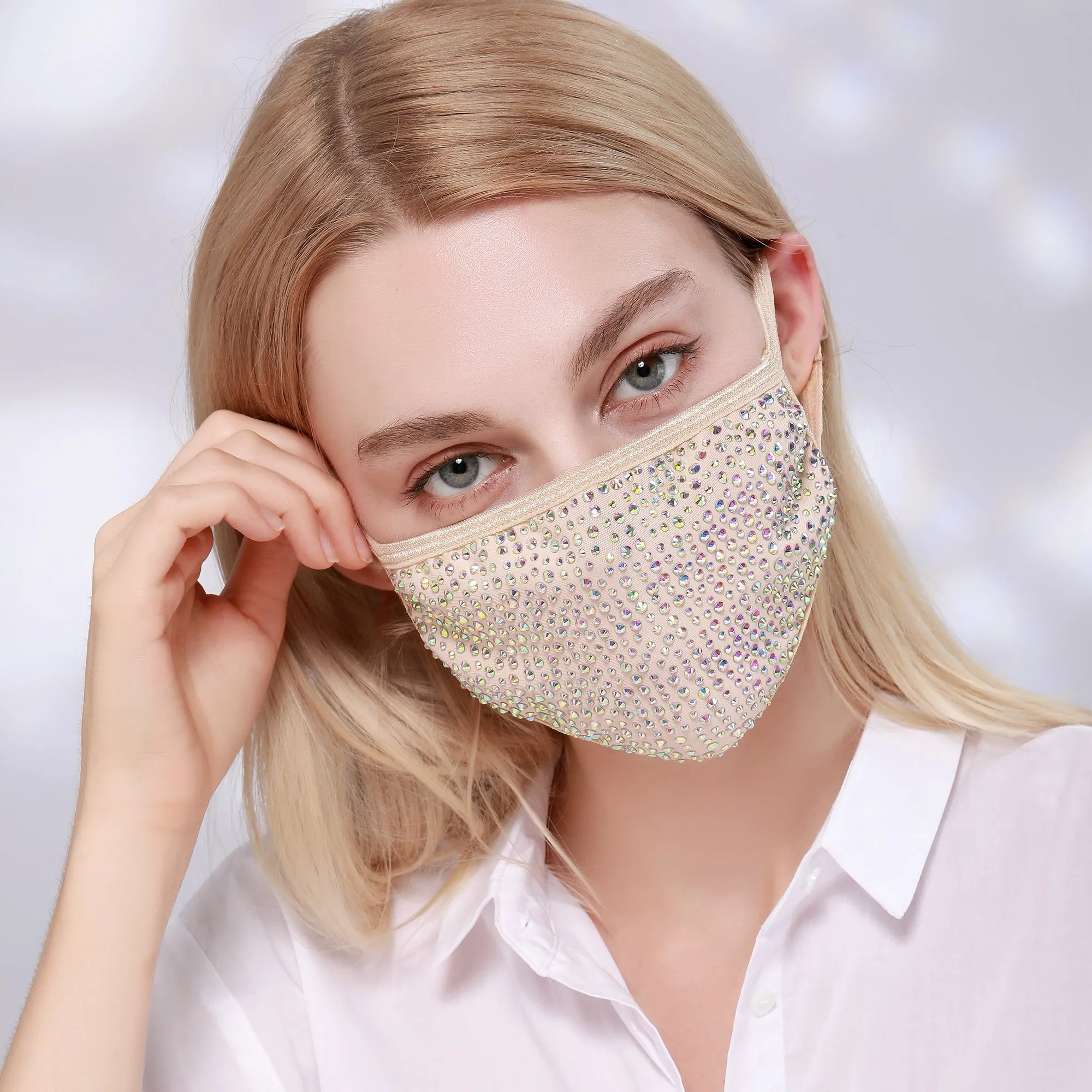 Destiny Crystal Face Mask - Nude