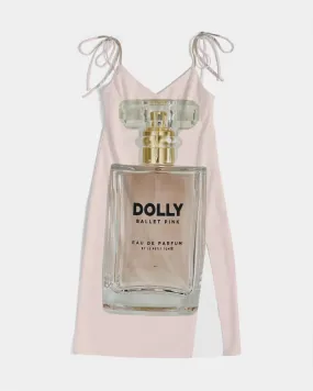 DOLLY BALLET PINK PERFUME BOTTLE Women's Tie Strap Split Dress ballet pink