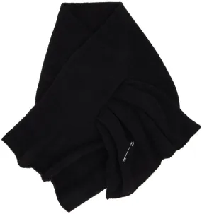 Dries Van Noten Black Knit Scarf