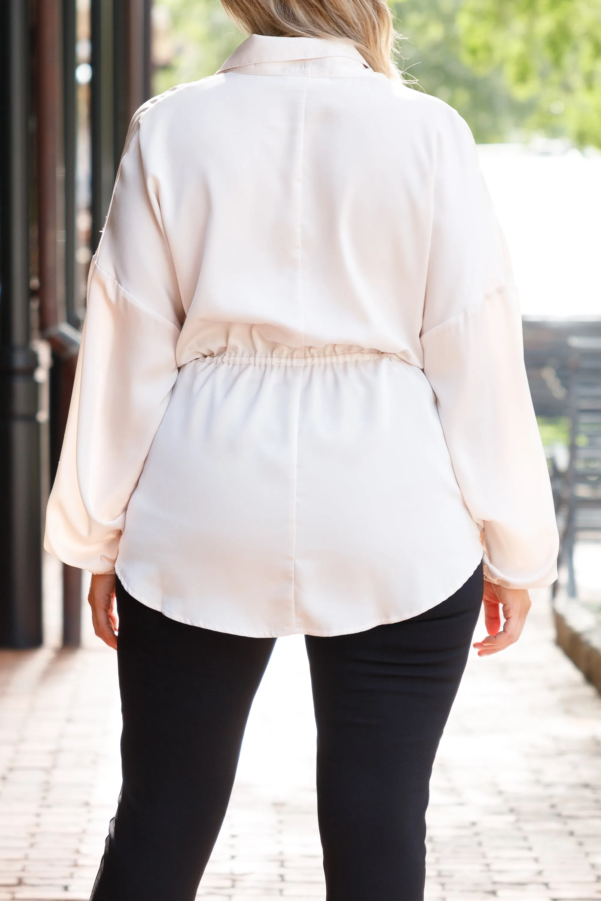 For The Weekend Blouse, Cream