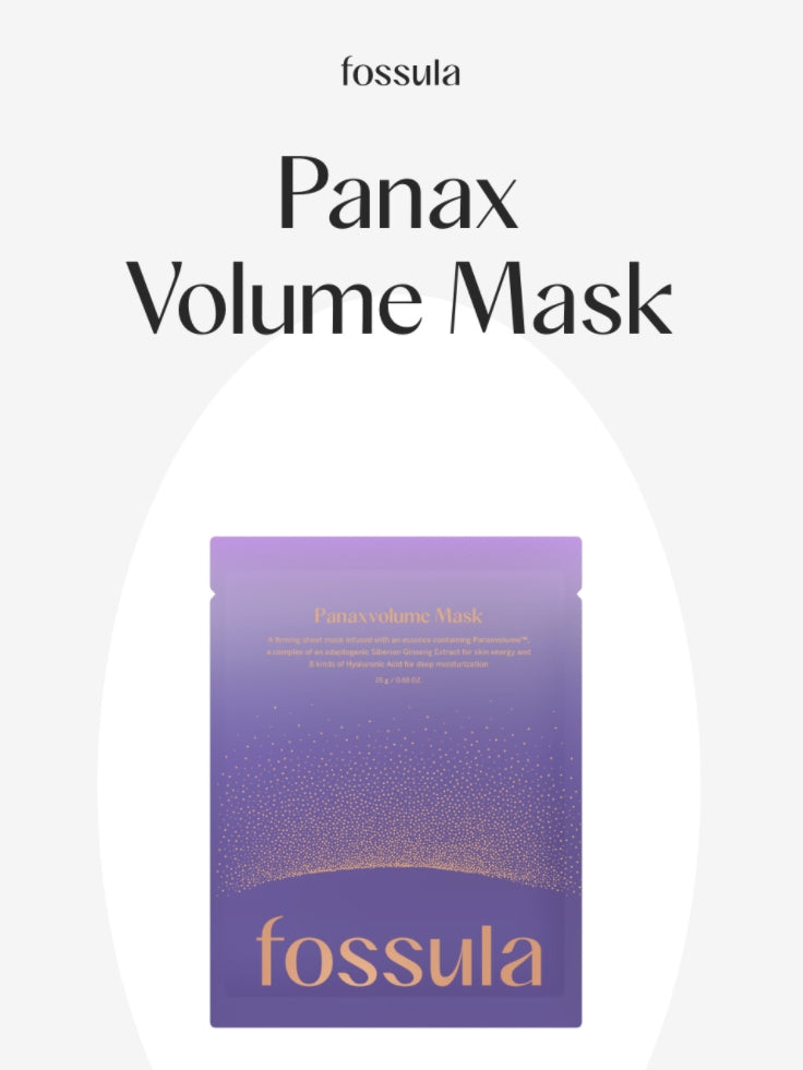 Fossula Panaxvolume Mask Dry Skincare Vitality Moisture Elasticity Hyaluronic acid