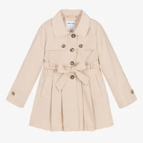 Girls Beige Trench Coat