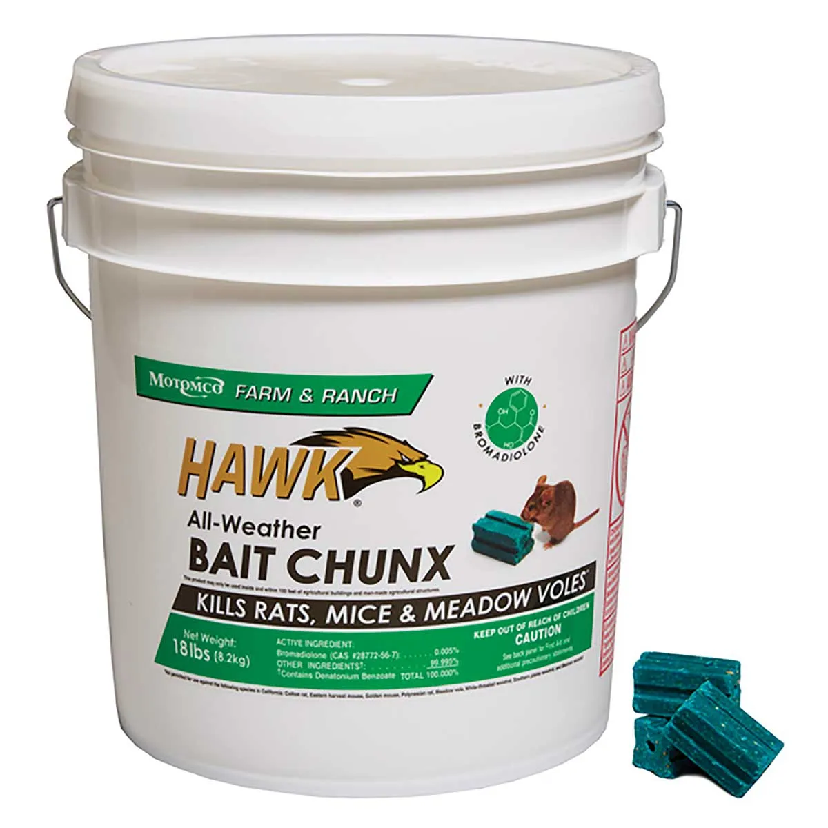 Hawk All-Weather Bait Chunx, 18-lb. Pail