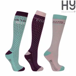 Hy Equestrian Dressage Socks (Pack of 3)