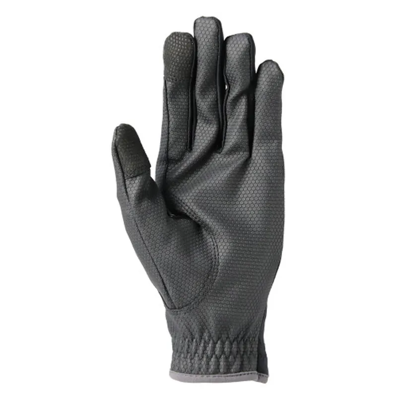 Hy Equestrian Sport Active Riding Gloves in Black/Grey - WEB EXCLUSIVE