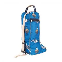 Hy Equestrian Thelwell Collection Jumps Boot Bag - Blue