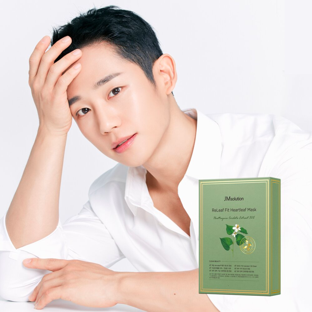 JM Solution ReLeaf Fir Heartleaf Masks Sensitive Skincare Soothing Moisture