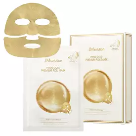 JMsolution Prime Gold Foil Masks 10 Sheets Facial Skin Care Beauty