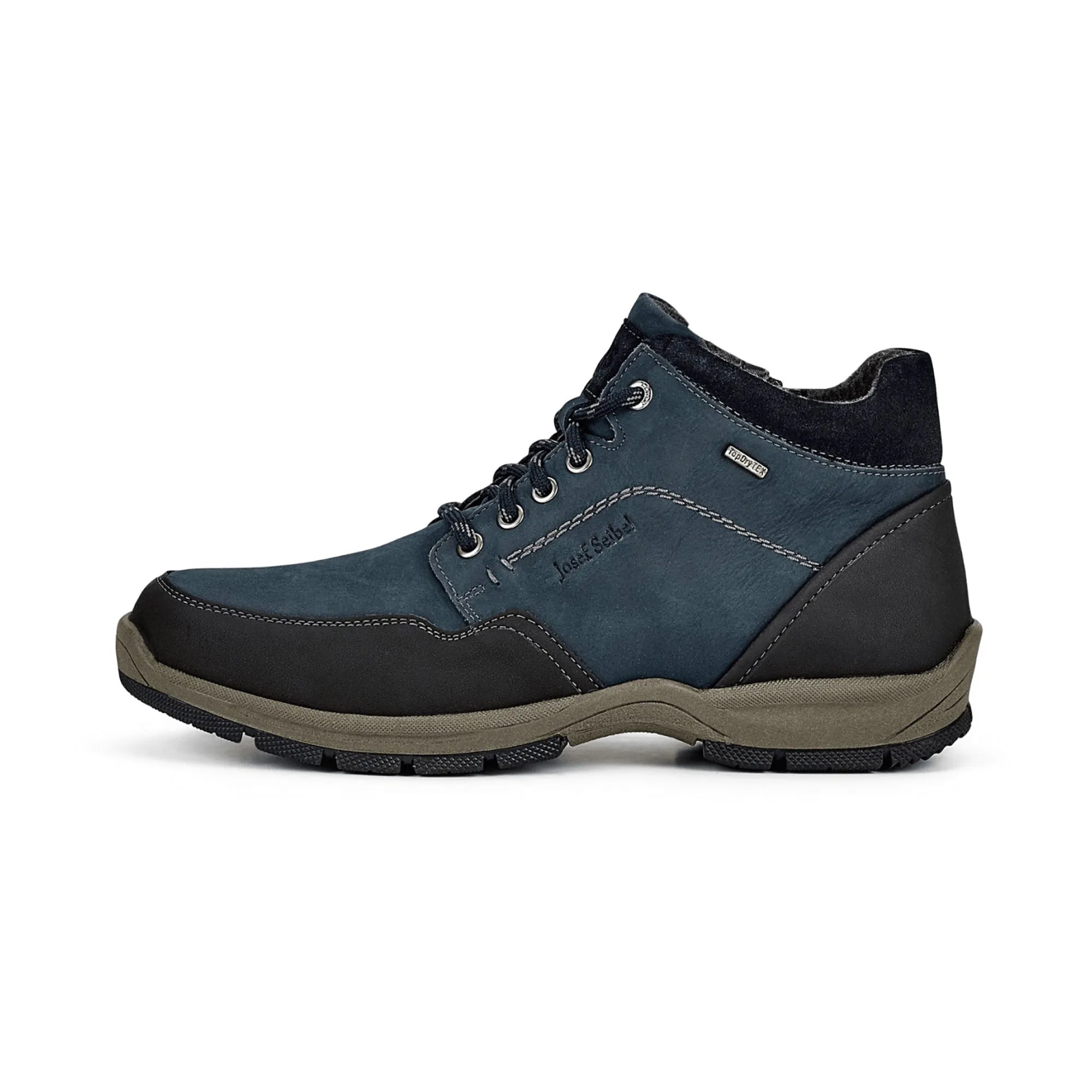 Josef Seibel Men's All-Weather Ankle Boot with Cold-lining Functional Membrane Lenny 52 in Blue