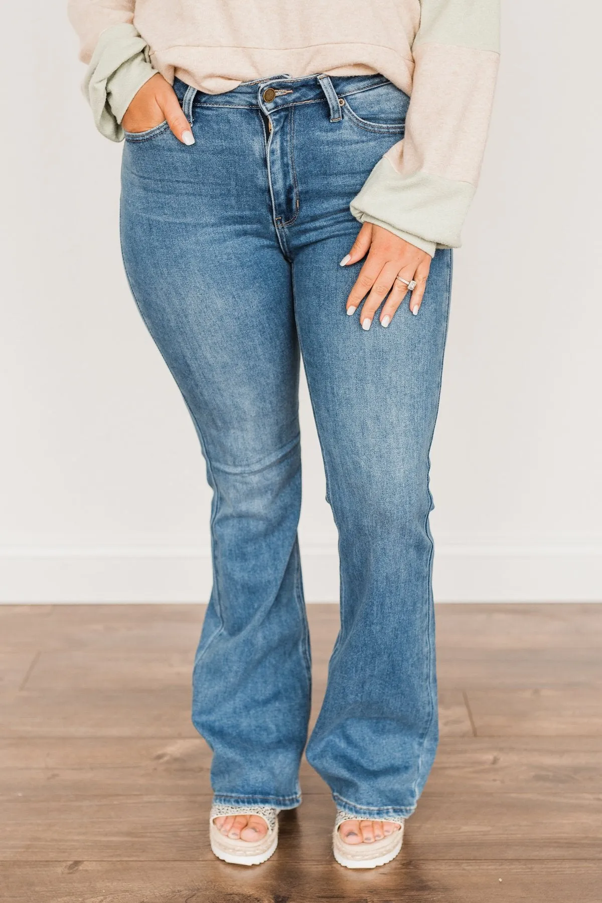 Just USA Skinny Flare Jeans- Phoebe Wash