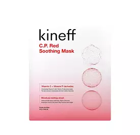 KINEFF C.P. Red Soothing Mask 5pcs Dry Dull Sensitive Skincare Moisture Hyaluronic Acid