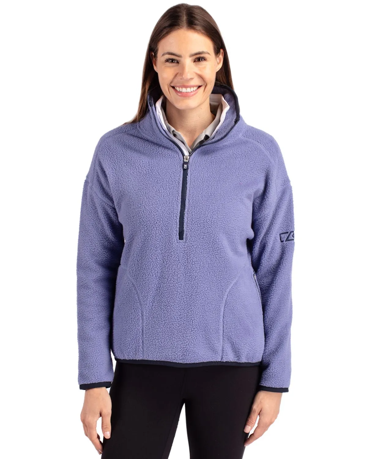 Ladies Cascade Eco Sherpa Half Zip Jacket