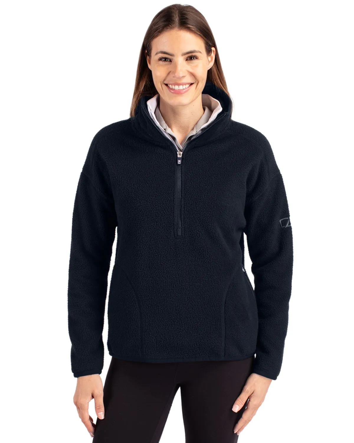 Ladies Cascade Eco Sherpa Half Zip Jacket