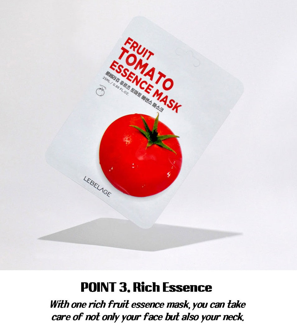 LEBELAGE Fruit Tomato Essence Masks 10 Sheets