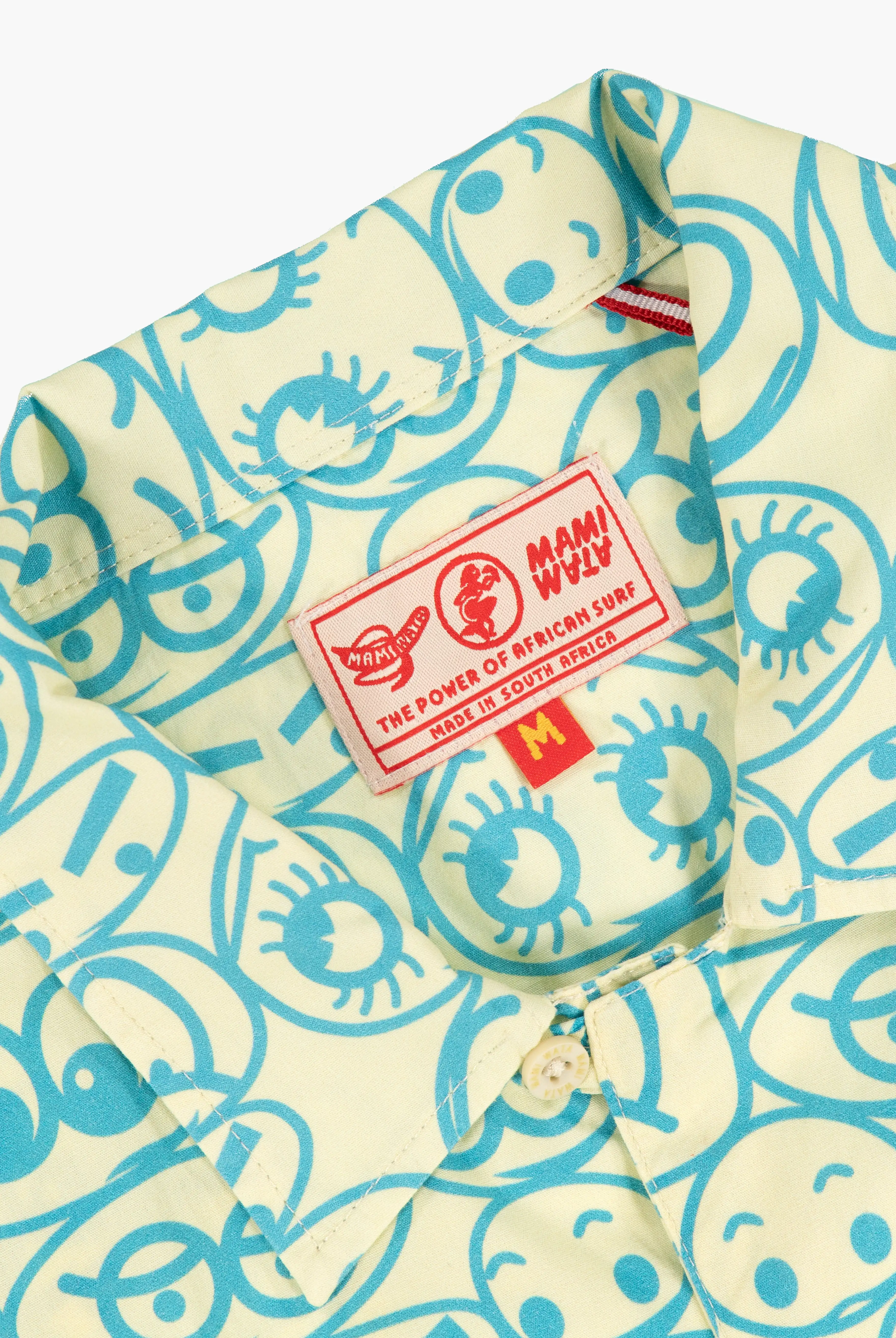 Mami Wata Cartoon Eyes SS Woven Button up