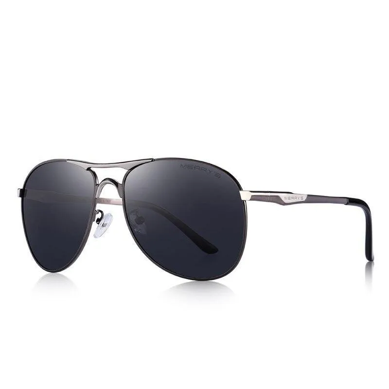 Men's Classic Designer Aluminum Polarized Driving Eyewear Pilot Sunglasses