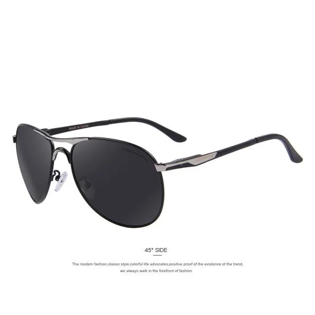 Men's Classic Designer Aluminum Polarized Driving Eyewear Pilot Sunglasses