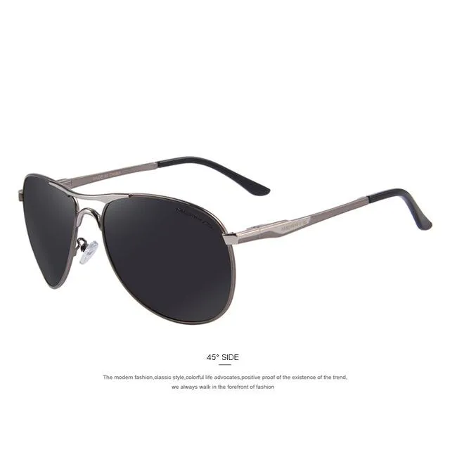 Men's Classic Designer Aluminum Polarized Driving Eyewear Pilot Sunglasses