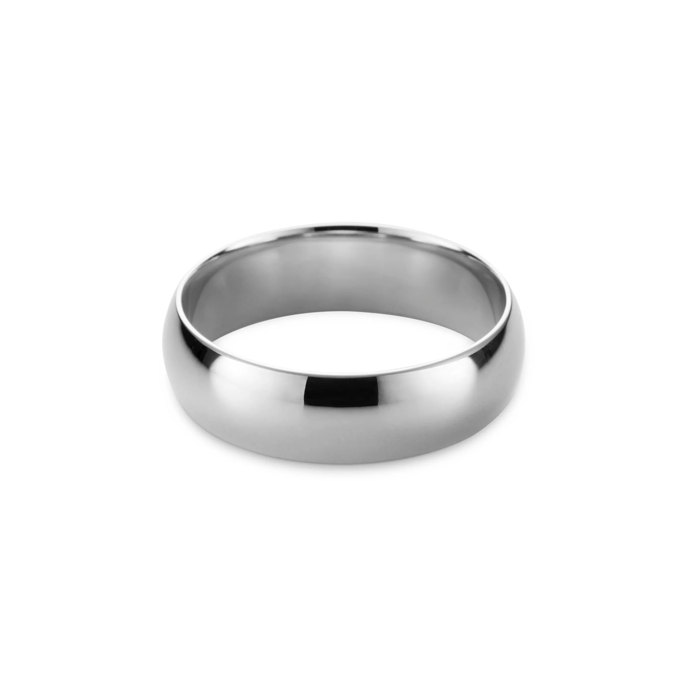 Men's Classic White Gold Ring